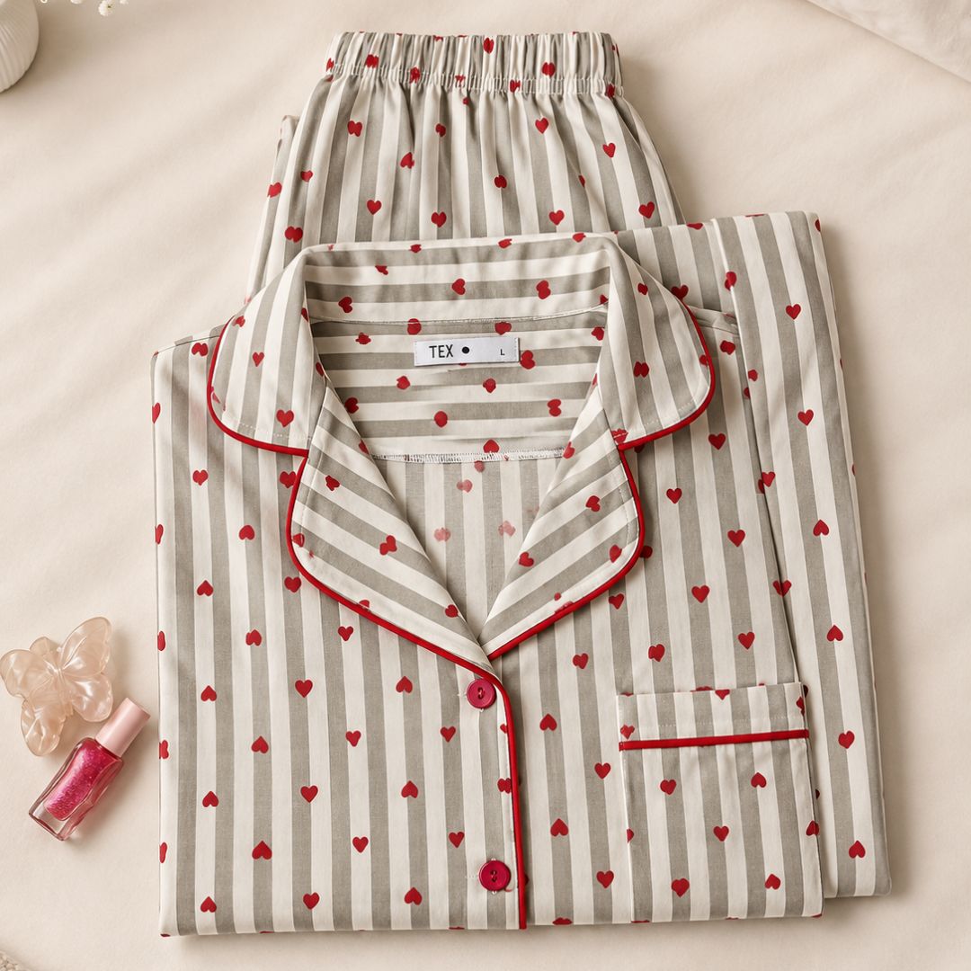 Ruby Stripe Lounge Pajama Set ❣️