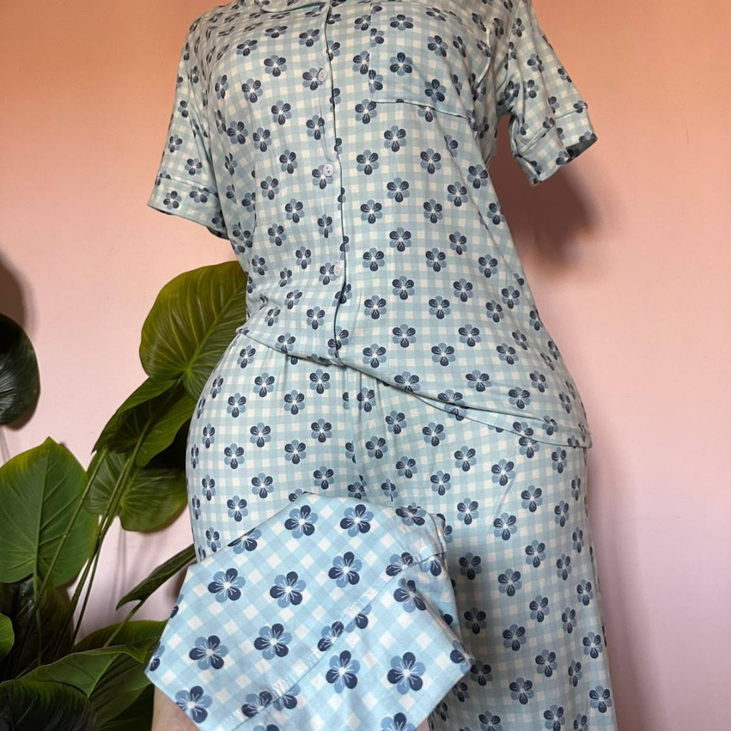 Blue Blossom Pajama Set 🩵