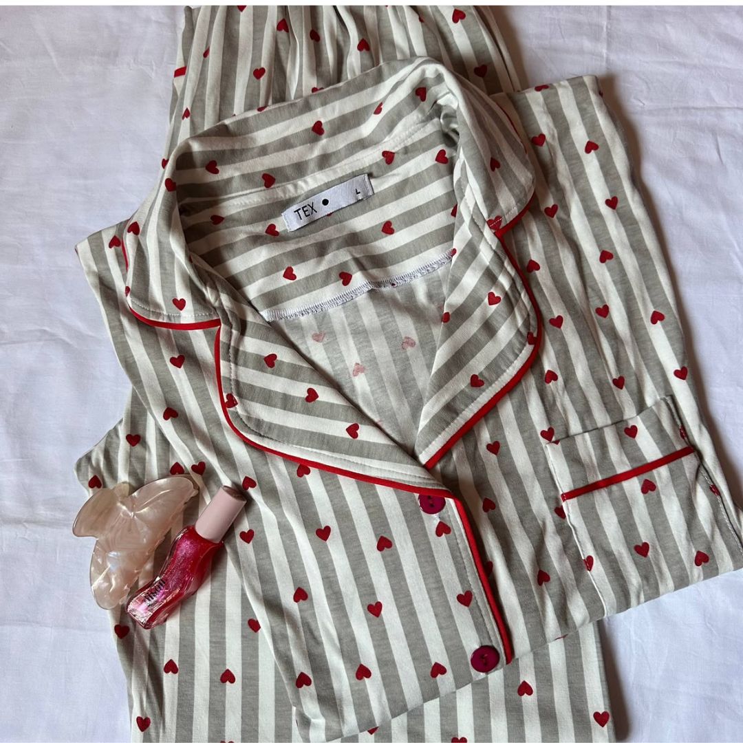 Ruby Stripe Lounge Pajama Set ❣️