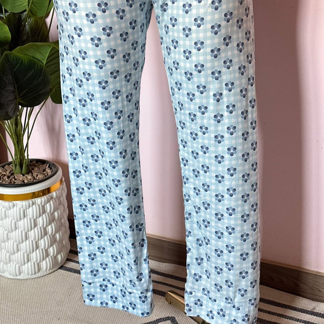Blue Blossom Pajama Set 🩵