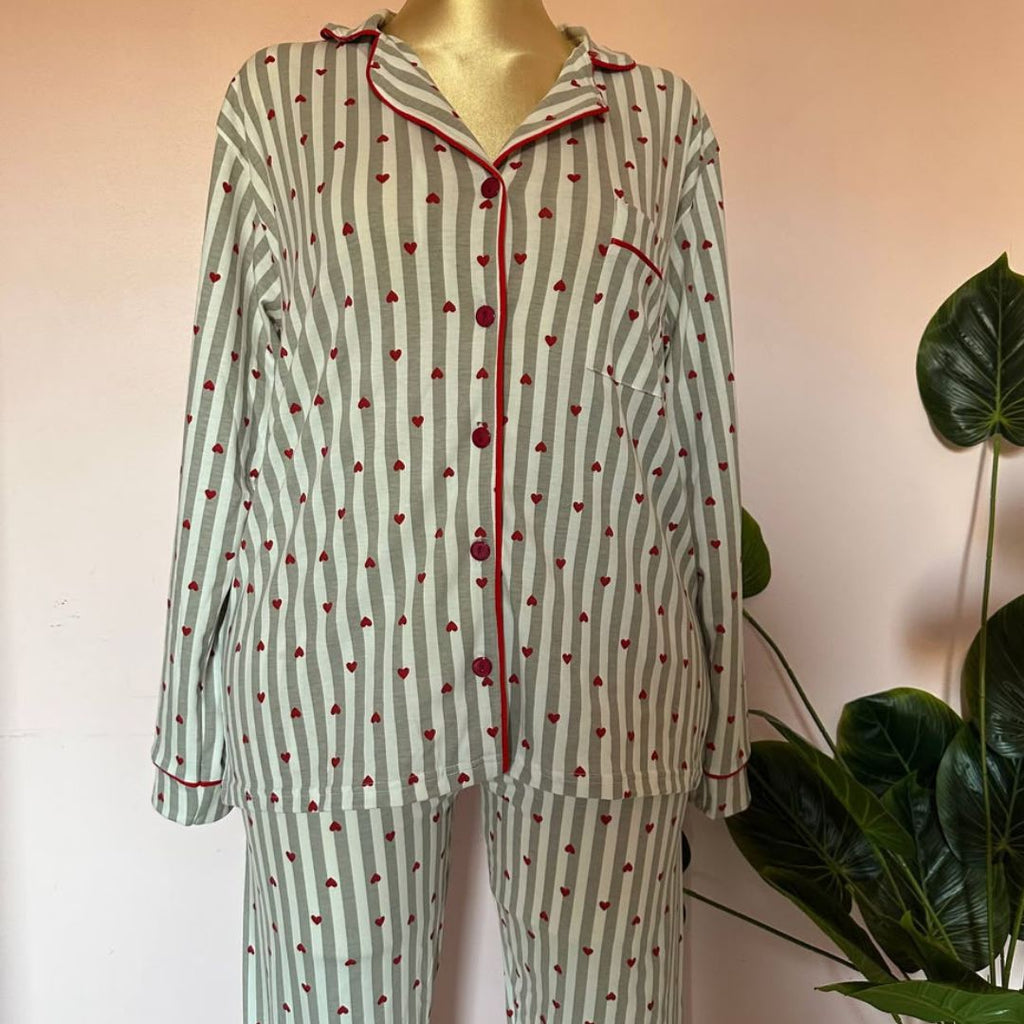 Ruby Stripe Lounge Pajama Set ❣️