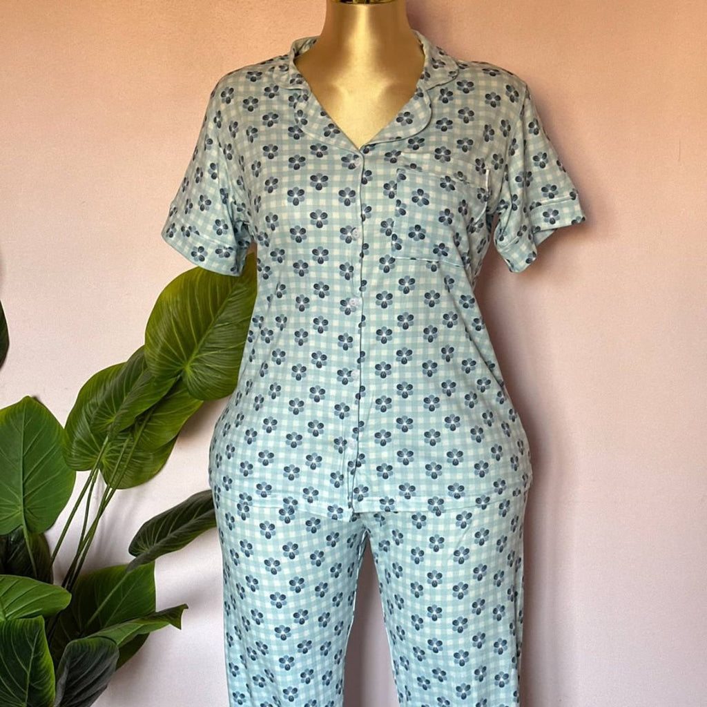 Blue Blossom Pajama Set 🩵
