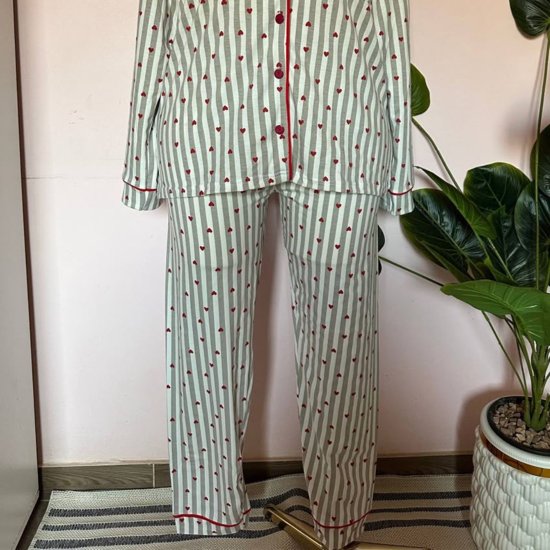 Ruby Stripe Lounge Pajama Set ❣️