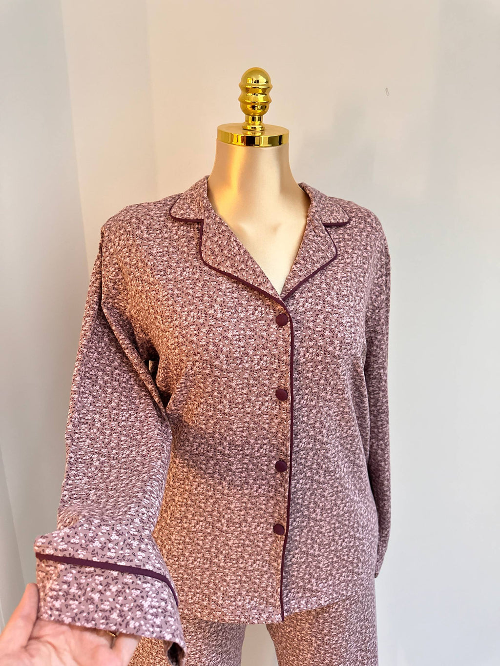 Mauve Bloom Pajama Set 🍁