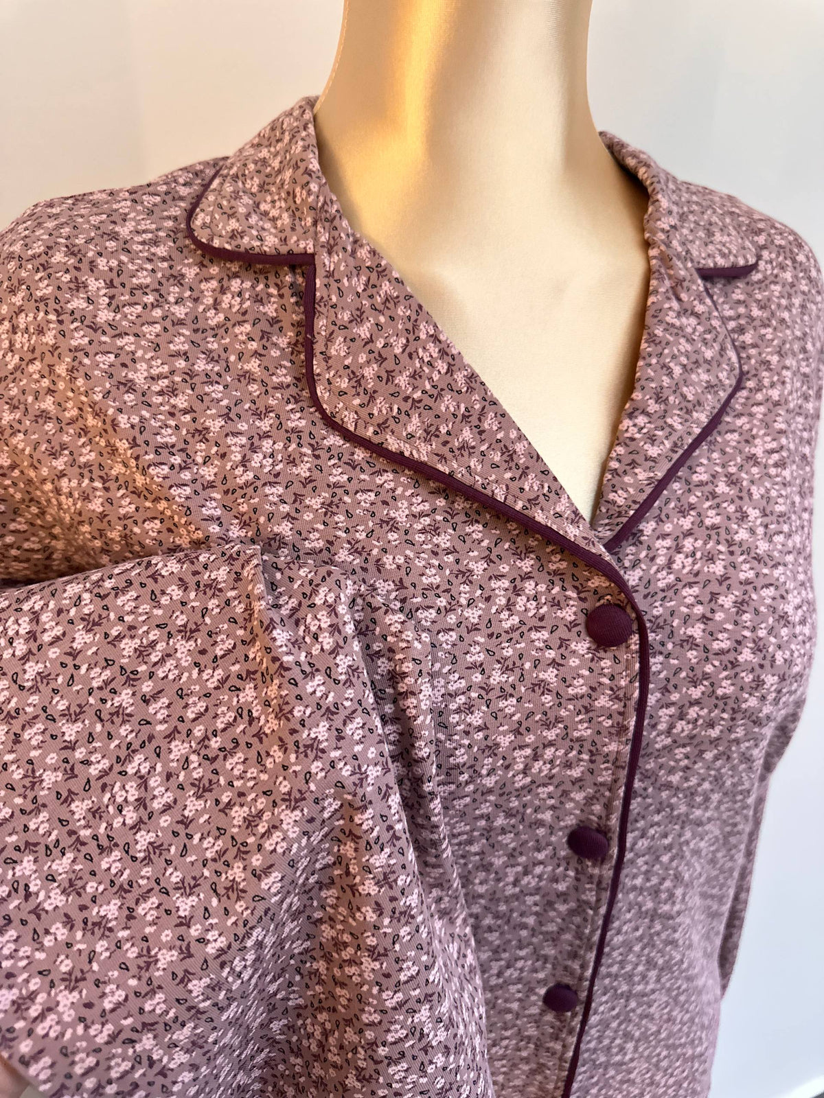 Mauve Bloom Pajama Set 🍁
