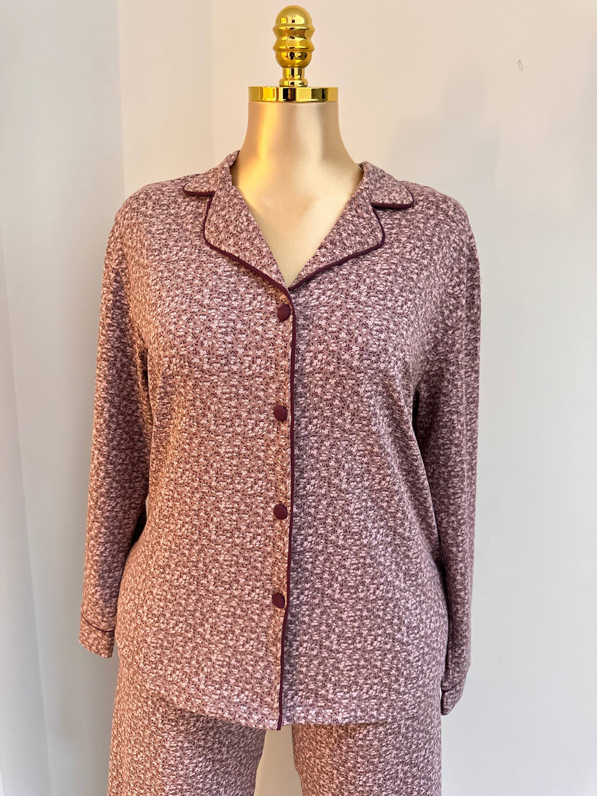 Mauve Bloom Pajama Set 🍁