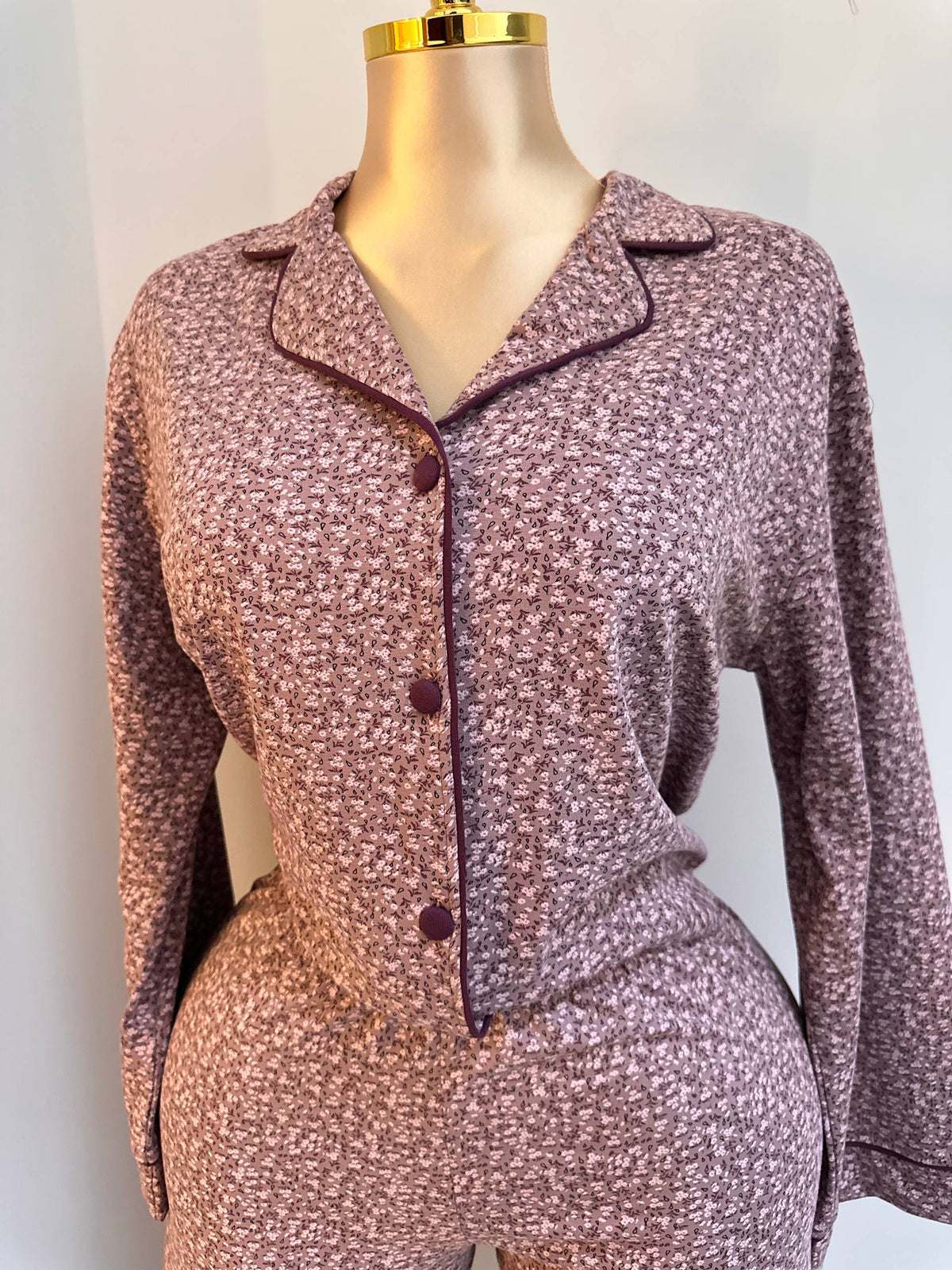 Mauve Bloom Pajama Set 🍁