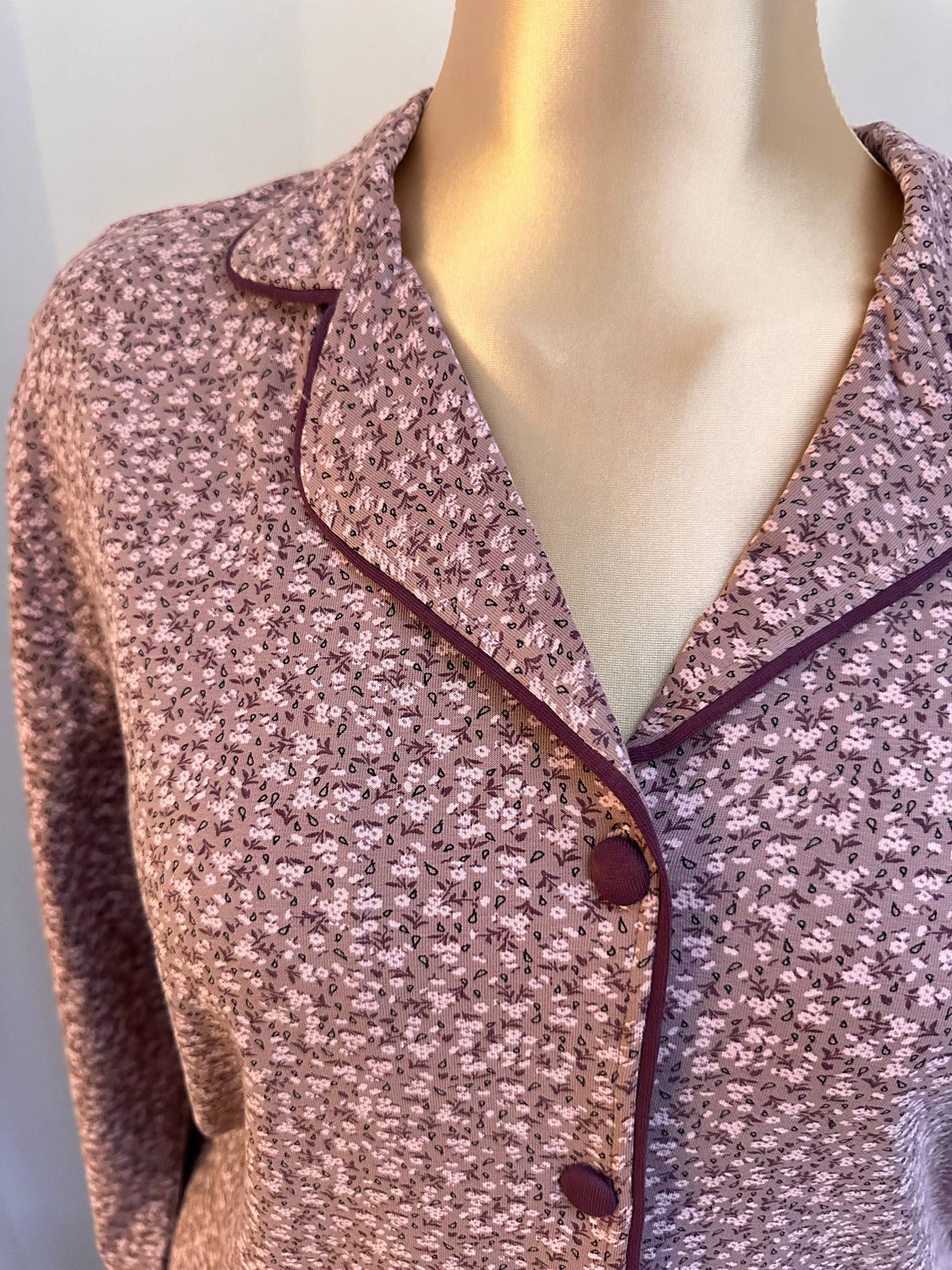 Mauve Bloom Pajama Set 🍁