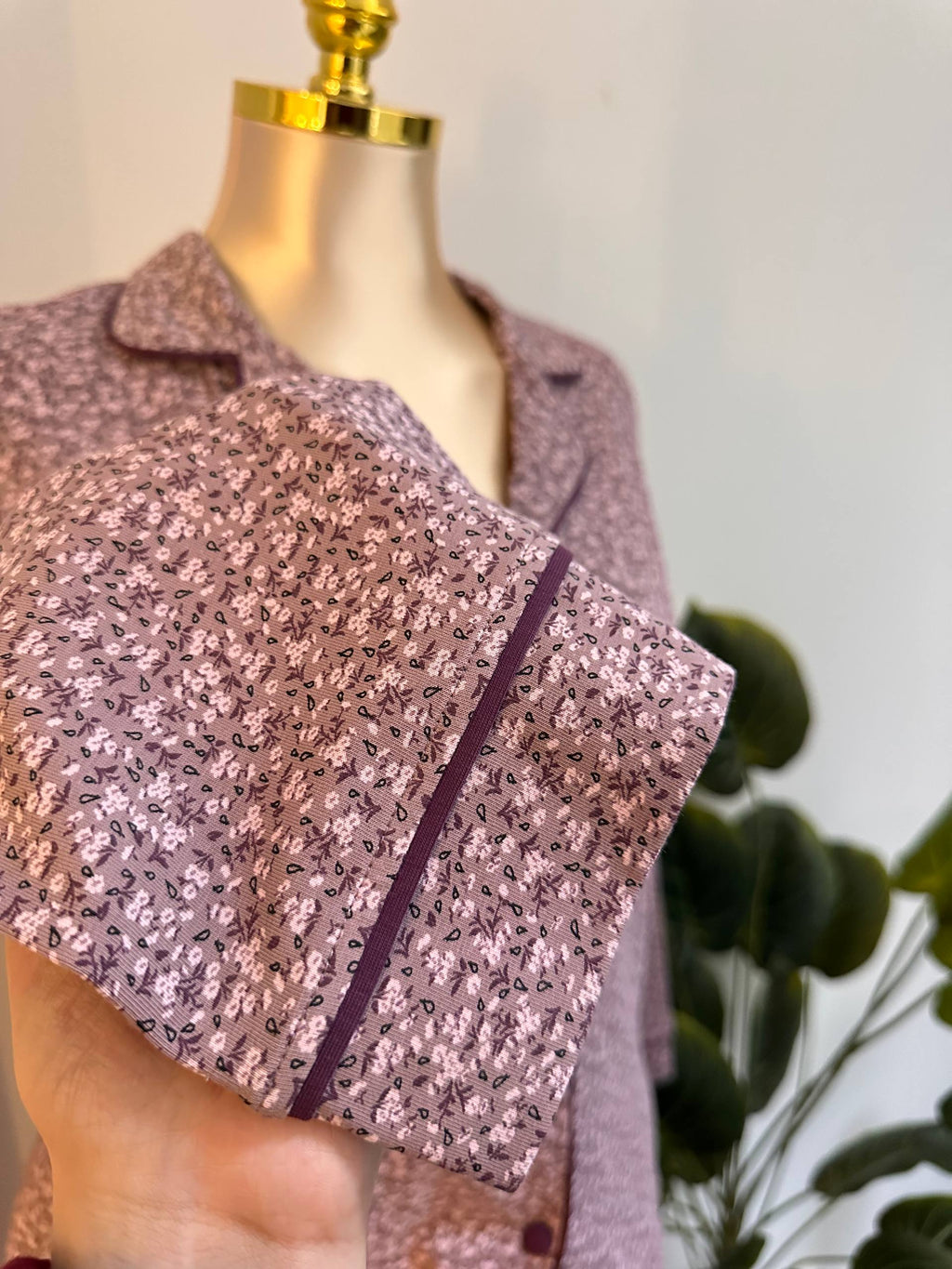 Mauve Bloom Pajama Set 🍁